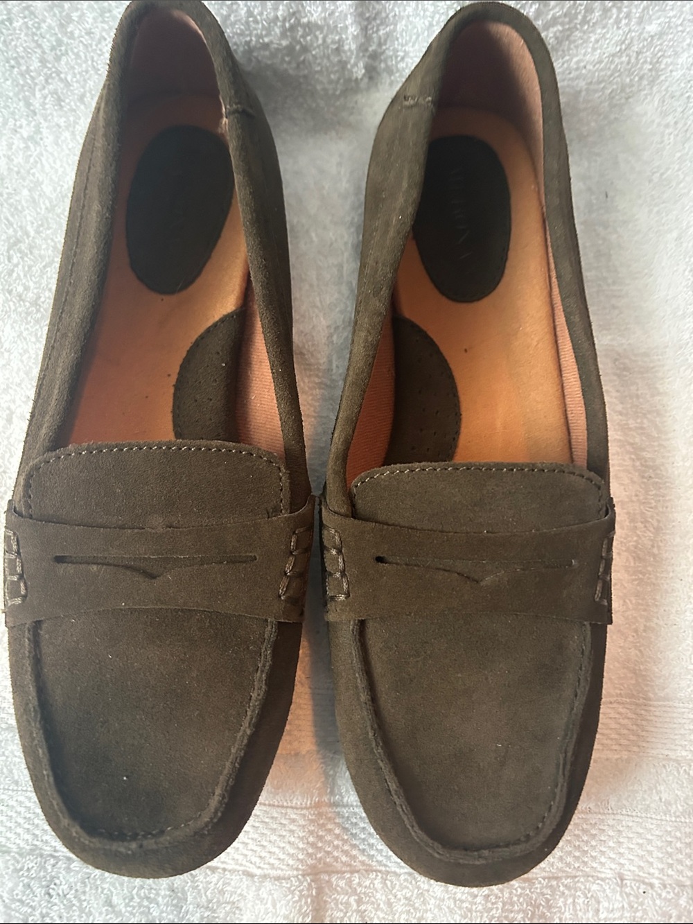 Merona Dark Brown Suede Penny Loafers for Women
